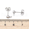 304 Stainless Steel Stud Earring Findings STAS-V003-10P-01-3