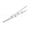 Brass Micro Pave Clear Cubic Zirconia Big Pendants KK-G510-03P-2