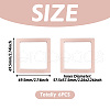 Square Transparent PE Thin Film Suspension Jewelry Floating Frame Displays ODIS-TAC0002-02C-3