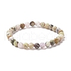 Natural African Opal Beaded Stretch Bracelets BJEW-K233-01A-01-2