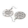 304 Stainless Steel Dangle Earrings EJEW-P271-11P-2