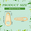 BENECREAT 300Pcs Brass Chain Tabs FIND-BC0013-88-2