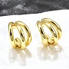 Brass Half Hoop Earrings EJEW-A056-09G-4