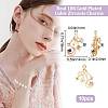 Beebeecraft 10Pcs Brass Cubic Zirconia Pendants KK-BBC0004-42-2