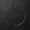 Transparent Acrylic Blank Pendants TACR-Z003-01H-2