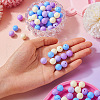 Opaque Acrylic Beads OACR-TAC0014-06B-6