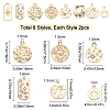 SUNNYCLUE 16Pcs 8 Styles Alloy Pendants PALLOY-SC0003-77G-2