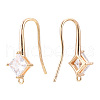 Brass Earring Hook ZIRC-Q019-002G-2