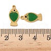 304 Stainless Steel Enamel Pendants STAS-U057-31G-3