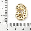 Brass Micro Pave Cubic Zirconia Pendants KK-Z108-02G-G-3