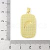 Brass Enamel Pendants KK-Z101-05G-02-3