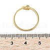 Adjustable Brass Micro Pave Clear Cubic Zirconia Cuff Rings ZIRC-Z002-09G-4