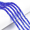 Electroplate Glass Beads Strands EGLA-A034-T8mm-B27-1