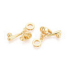 Brass Micro Pave Cubic Zirconia Pendants KK-N271-17G-2