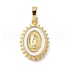 Brass Shell Pendants KK-D328-01G-A-1