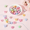 ARRICRAFT 48Pcs 12 Styles Plating Acrylic Beads OACR-AR0001-27-4