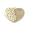 Brass Micro Pave Cubic Zirconia Pendant KK-L228-27G-1