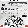 SUNNYCLUE 60G ABS Plastic Imitation Pearl Cabochons MRMJ-SC0001-27C-2