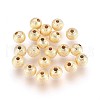 Brass Textured Beads X-KK-Q669-36G-1