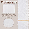 GOMAKERER 5 Yards Cotton Embroidery Flower Ribbon OCOR-GO0001-24-2
