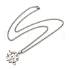 201 Stainless Steel Pendant Necklaces for Man NJEW-Q336-02J-P-5