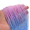 Transparent Painted Glass Beads Strands X1-DGLA-A034-T4mm-A08-2
