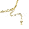 Rack Plating Brass Textured Cable Chain Necklaces for Women NJEW-K382-06G-2