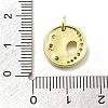 Rack Plating Brass Micro Pave Cubic Zirconia Pendants KK-D359-07G-3