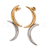 304 Stainless Steel Stud Earrings for Women EJEW-K310-03GP-3
