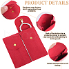 Beebeecraft 3 Sets Rectangle Velvet Single Watch Storage Bags ABAG-BBC0001-12A-6