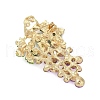 Fruit Zinc Alloy Rhinestone Brooches for Backpack Clothes JEWB-R068-02B-G-2