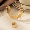Hollow Out Alloy Cuff Bangles & Cuff Rings Sets FS-WG13C5A-01-2