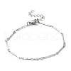 304 Stainless Steel Bar Link Chain Brcelets BJEW-K226-11P-1