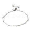 Non-Tarnish 304 Stainless Steel Bar Link Chain Brcelets BJEW-K226-11P-1
