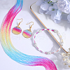 SUNNYCLUE 12 Strands Transparent Gradient Color Glass Beads Strands GLAA-SC0002-01-4