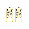 Ion Plating(IP) 201 Stainless Steel Pendants STAS-T063-171G-2