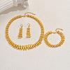 Vintage Alloy Bracelets & Earrings & Necklaces Sets for Women AX9118-5