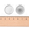 Tarnish Resistant Flat Round 304 Stainless Steel Plain Edge Bezel Cups STAS-R083-02-3