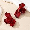 Flower Alloy Enamel Stud Earrings FS-WGBEF20-01-3