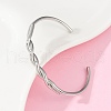304 Stainless Steel Cuff Bangles for Women BJEW-F497-01P-5