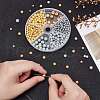 ARRICRAFT 350Pcs 2 Colors Baking Painted Pearlized Glass Pearl Round Bead Strands HY-AR0001-14-4