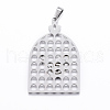 304 Stainless Steel Pendants STAS-F143-06GP-2