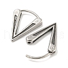 316 Surgical Stainless Steel Hoop Earrings EJEW-D096-11A-AS-2