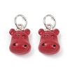 Alloy Enamel Animal Cartoon Charms PALLOY-R158-04S-02-1
