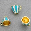 Alloy Enamel Pendants ENAM-CJC0002-37KCG-04-1