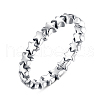 Anti-Tarnish Star Rhodium Plated 925 Sterling Silver Finger Rings RJEW-FF0003-07-17mm-1