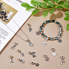 SUPERFINDINGS 30Pcs 15 Styles Tibetan Style Alloy European Dangle Charms FIND-FH0008-46-4