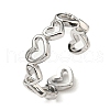 Non-Tarnish 304 Stainless Steel Cuff Rings RJEW-E076-01P-1