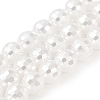 Electroplated Shell Pearl Beads Strands BSHE-C007-A01-02-1