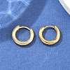 Ion Plating(IP) 304 Stainless Steel Huggie Hoop Earrings EJEW-F111B-13mm-G-4